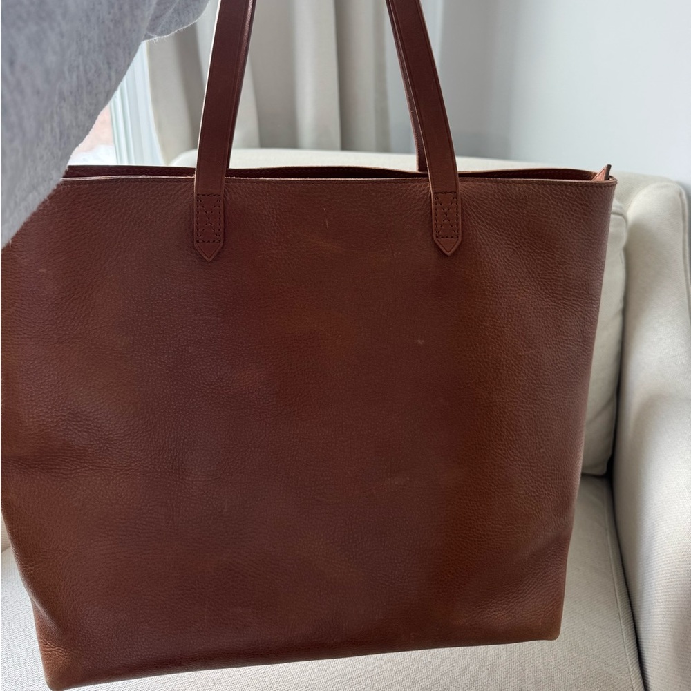 Madewell leather tote bag
